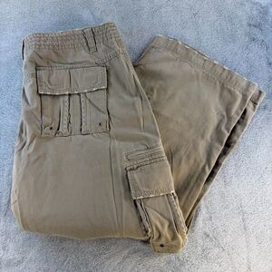 Route 66 Cargo Pants Mens 38x30 Beige Cotton Utility Work Casual NWT